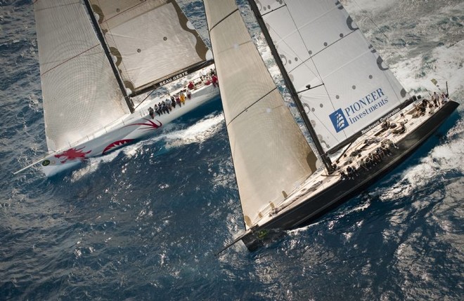 DSK PIONEER INVESTMENTS and BEAU GESTE - Rolex Middle Sea Race ©  Rolex/ Kurt Arrigo http://www.regattanews.com